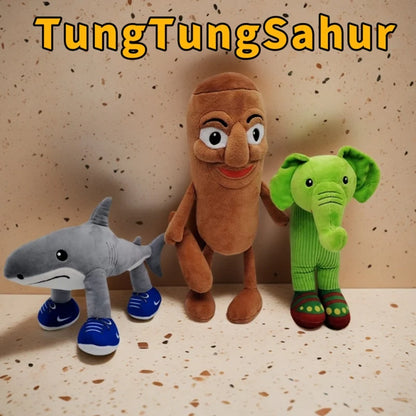 Tung Tung Tung Sahur Doll Plush Toy Cute Islamic Stuffed Animal for Kids Collectors