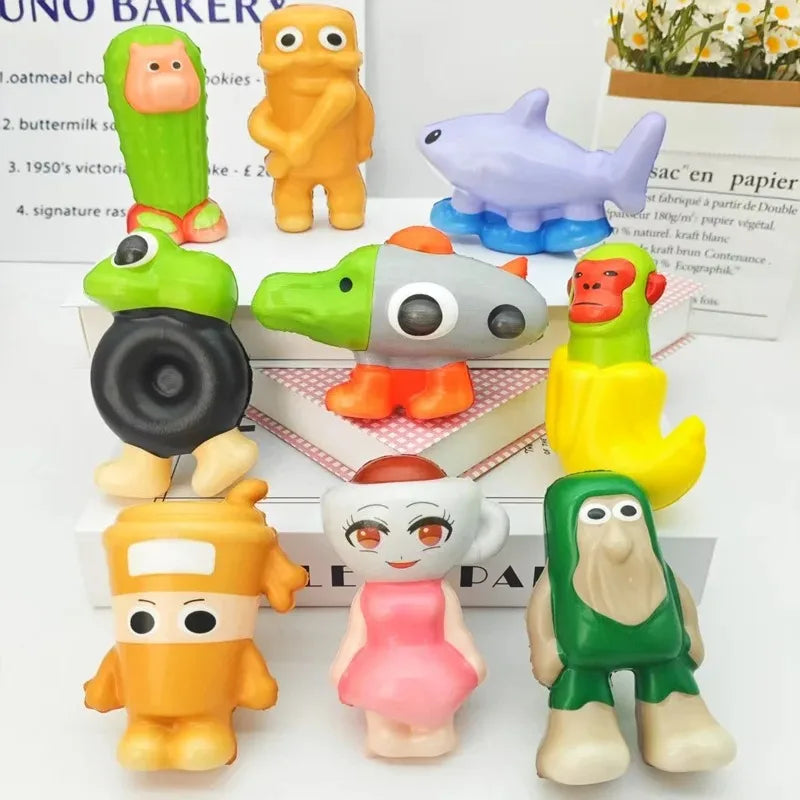 Cérebro italiano criativo squeeze brinquedo engraçado tung tung sahur tralalero tralala tubarão brinquedo periféricos derivados ornamentos presentes