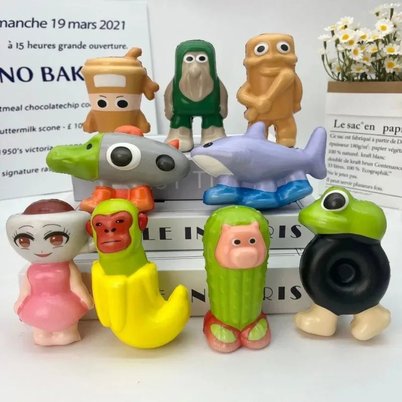 Cérebro italiano criativo squeeze brinquedo engraçado tung tung sahur tralalero tralala tubarão brinquedo periféricos derivados ornamentos presentes